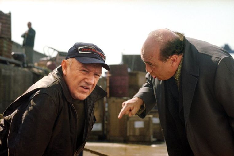 Gene Hackman (links) en Danny DeVito in Heist. Beeld 