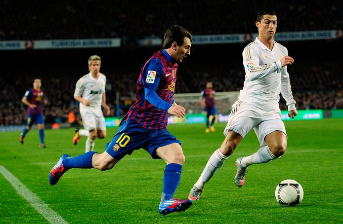 Lionel Messi and Cristiano Ronaldo mainly fought during El Clásico between Barcelona and Real Madrid.