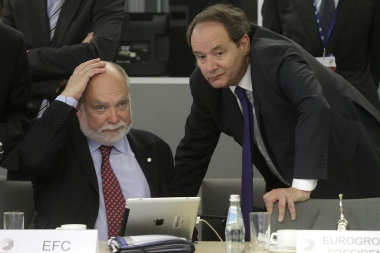 Thomas Wieser (links) en Hans Vijlbrief Beeld epa