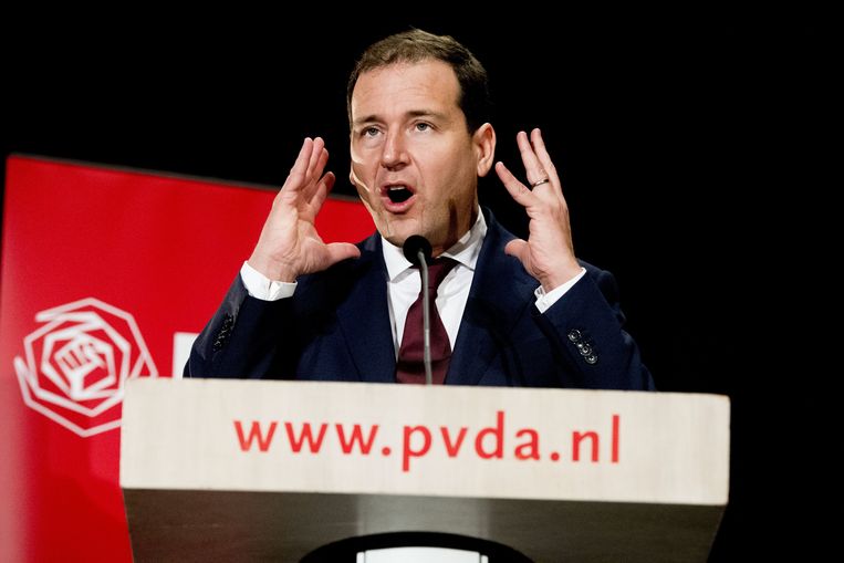 De nieuwe visie op de AOW is volgens PvdA-leider Lodewijk Asscher het startschot voor de nieuwe lijn van de partij. Foto EPA  Beeld EPA