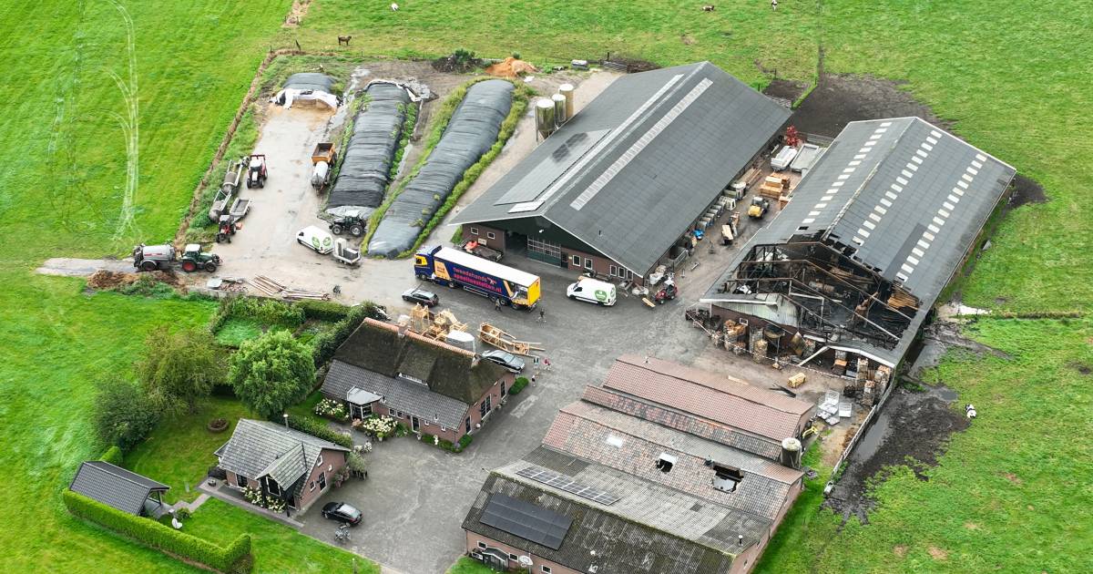 Schuur van boer Wim in lichterlaaie: ‘Ik dacht: het regent als Ezechiël’