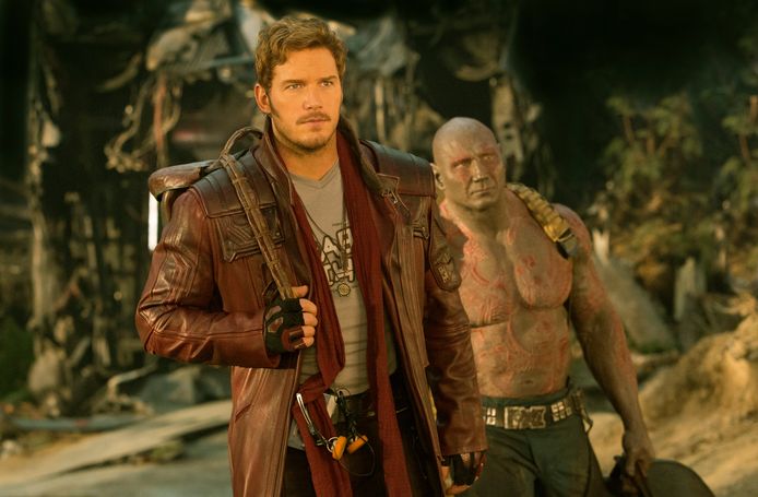 Star-Lord/Peter Quill (Chris Pratt) and Drax (Dave Bautista).