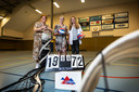 Volleybalvereniging V.V. Lutheria uit De Lutte viert dit jaar het 50-jarig jubileum. Op de foto vlnr: Laurijn Blockhuis, Hermine Kamphuis en Anne Wessel.
