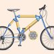 Deze opblaasbare fiets rijdt nooit lek