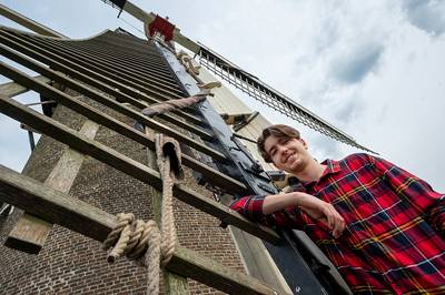 Roosendaalse Jesse (18) is de jongste molenaar van Zuid-Nederland