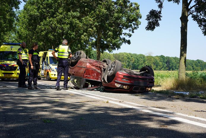 Het ongeluk op de Waspikseweg.