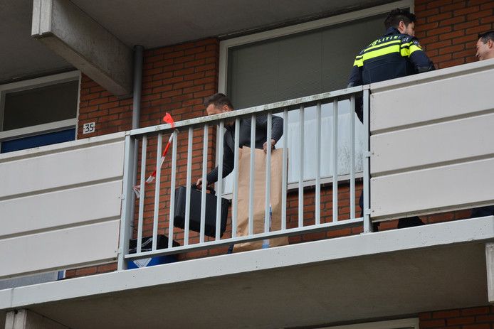 De flat aan de Sandenburgstraat in Breda, waar de schietpartij plaatsvond.