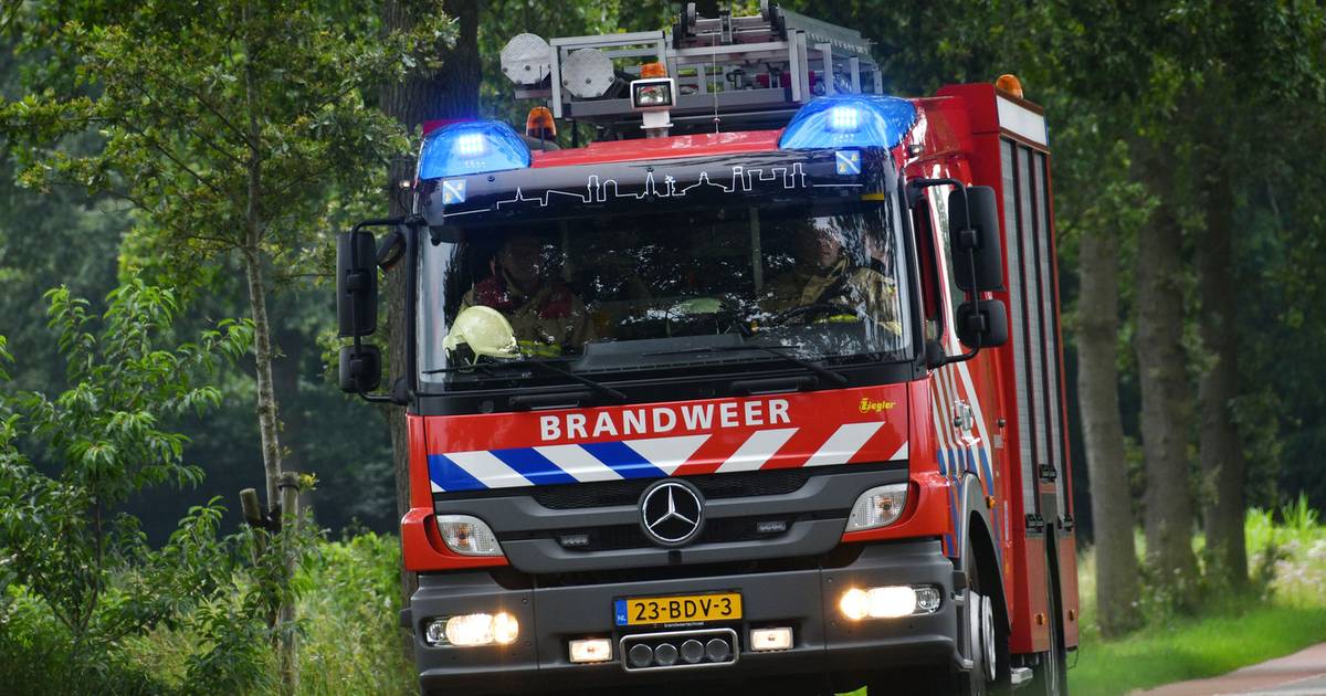 Auto te water op Waterstraat in Thorn, geen mensen aangetroffen