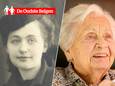 Links: Hortense als 21-jarige, bij haar huwelijk. Rechts: Hortense vandaag, als 102-jarige.