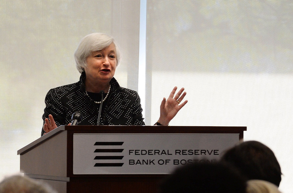 Janet L. Yellen van de FED Beeld afp
