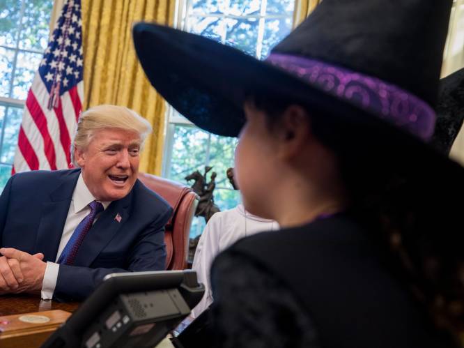 Trump nodigt kinderen van journalisten uit voor Halloween: "Hoe worden jullie door de pers behandeld?"