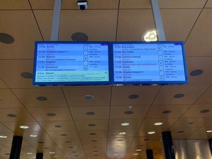Veel treinen rijden maandagochtend niet vanaf Nijmegen Centraal.