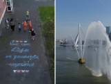 Rotterdammers laten boodschap achter voor speciale drone