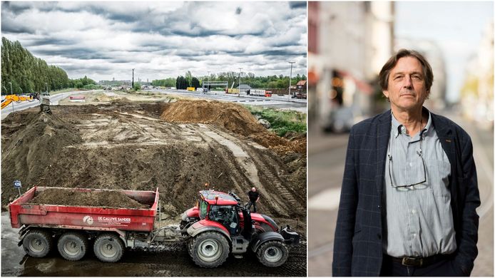 De werken aan deze vervuilde grond zijn onmiddellijk stilgelegd / mobiliteitsexpert Dirk Lauwers.