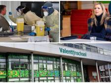 Koningin bezoekt Valentijnschool, waar wordt geëxperimenteerd met sneltesten