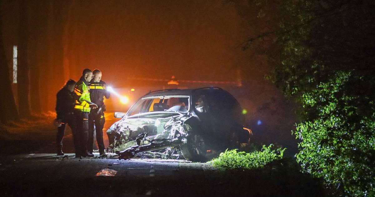 Ernstig ongeval in Renswoude: man botst tegen boom en raakt zwaargewond.