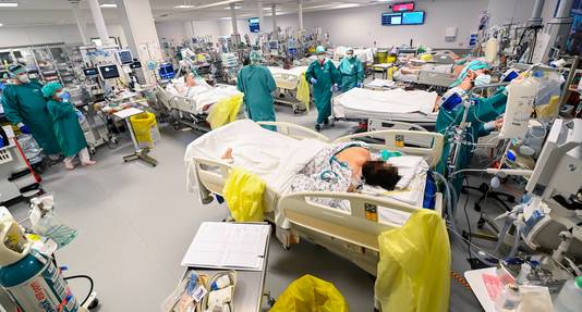 Covid-afdeling van ziekenhuis in Luik