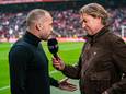Hans Kraaij Jr van ESPN interviewt John Heitinga van Ajax.