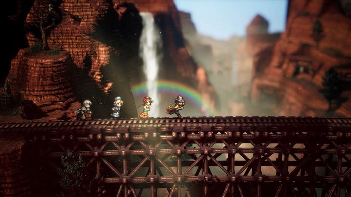 Beeld uit 'Octopath Traveler II'.