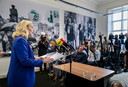 D66-leider Sigrid Kaag en partijvoorzitter Victor Everhardt geven een toelichting op de affaire van grensoverschrijdend gedrag door partijprominent Frans van Drimmelen.