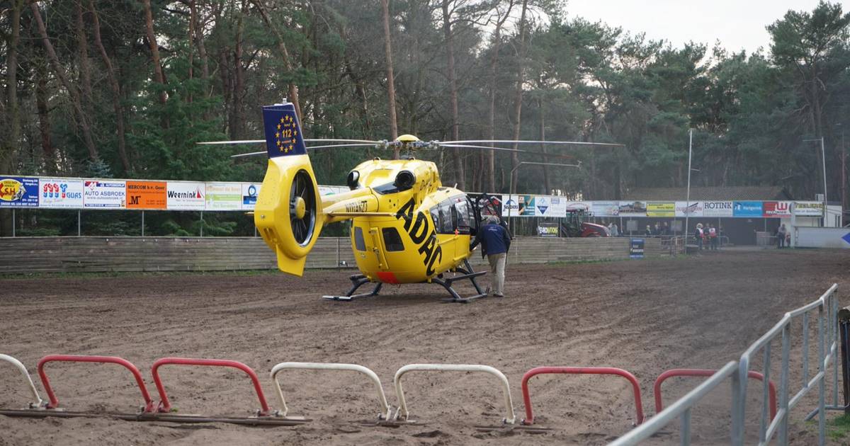Traumahelikopter ingezet bij ongeluk op crossbaan in St. Isidorushoeve.