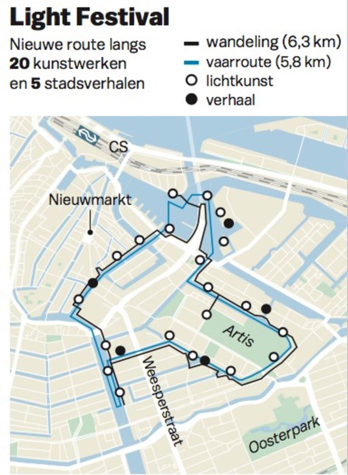 Ontregelende lichtkunst op Amsterdam Light Festival Amsterdam AD.nl