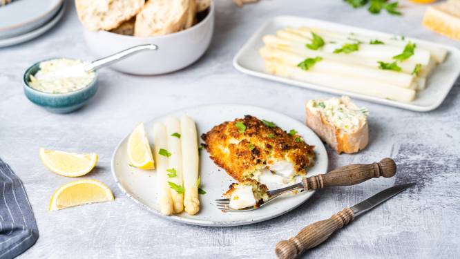 Wat Eten We Vandaag: Gegratineerde kabeljauw met witte asperges