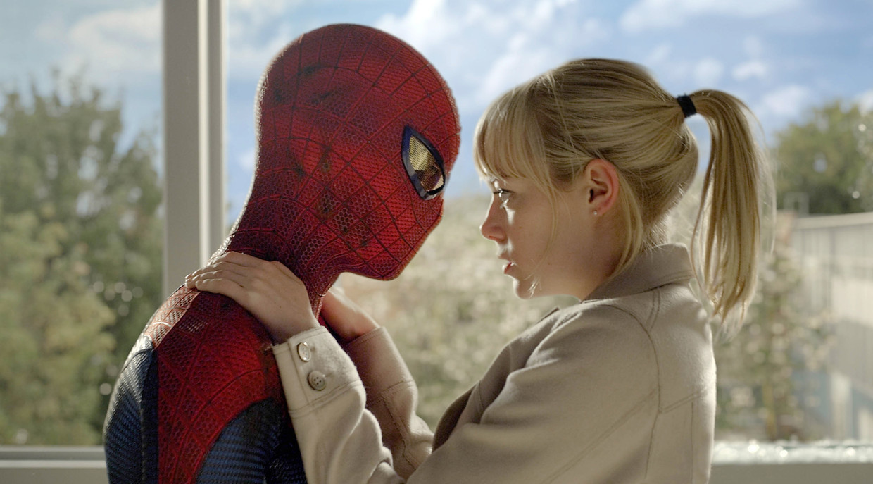 Andrew Garfield en Emma Stone in 'The Amazing Spider-Man' Beeld VTM