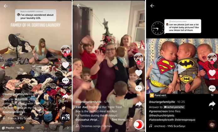 De grote Church-familie heeft intussen zo'n 1,8 miljoen volgers op TikTok en 117.000 volgers op Instagram.