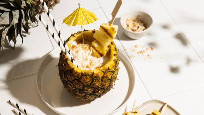 Wat Eten We Vandaag: Frozen piñacoladabowl met gebakken ananas