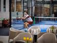 Robin Grit traint zich een slag in de rondte om klaar te zijn voor het NK padel in Zwolle.
