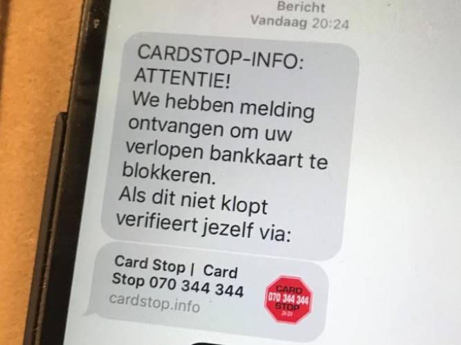 Pas voor op fraudeurs die valse Card Stop-sms'jes versturen. Zo beschermt u zich ertegen