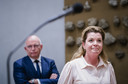 Henk Staghouwer en Christianne van der Wal-Zeggelink tijdens het debat over het stikstofbeleid.