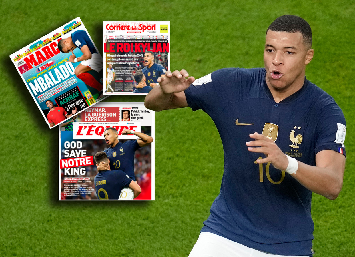 Buitenlandse media komen woorden te kort voor Kylian Mbappé.