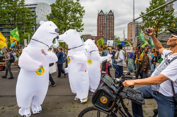 The climate march in Rotterdam.