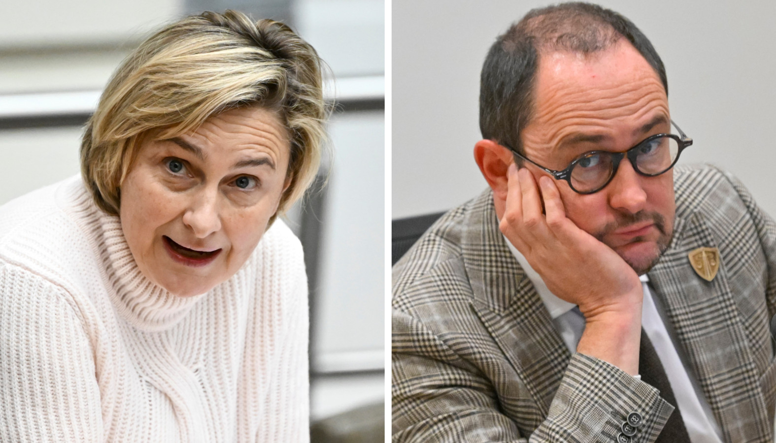 Hilde Crevits et Vincent Van Quickenborne.