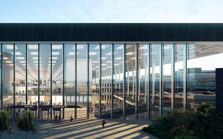 De ingang van de terminal. Beeld Kaan Architecten