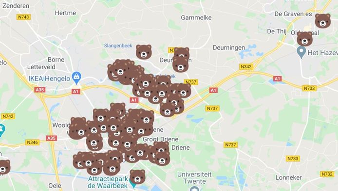 In Hengelo doet men massaal mee aan de berenjacht