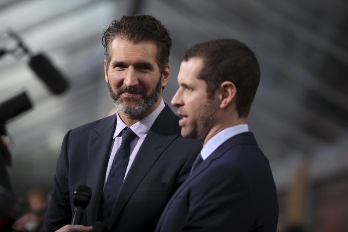 David Benioff (l) en Dan Weiss.