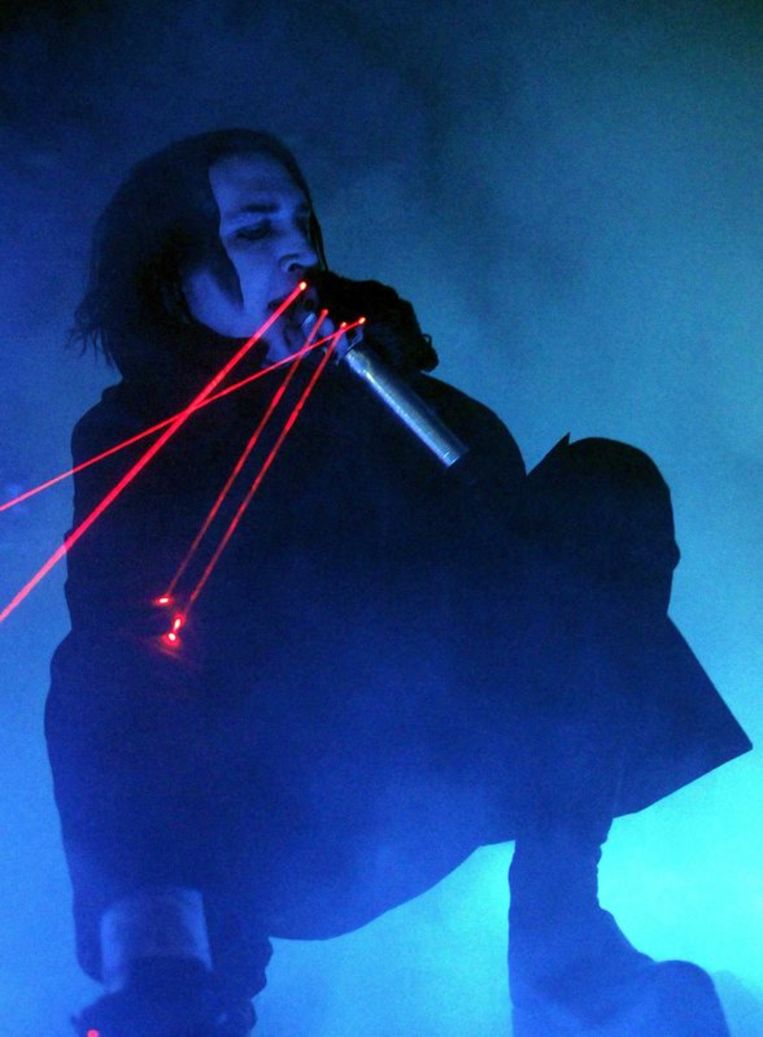 Marilyn Manson: van de shockrocker is niets meer over. Foto EPA Beeld 