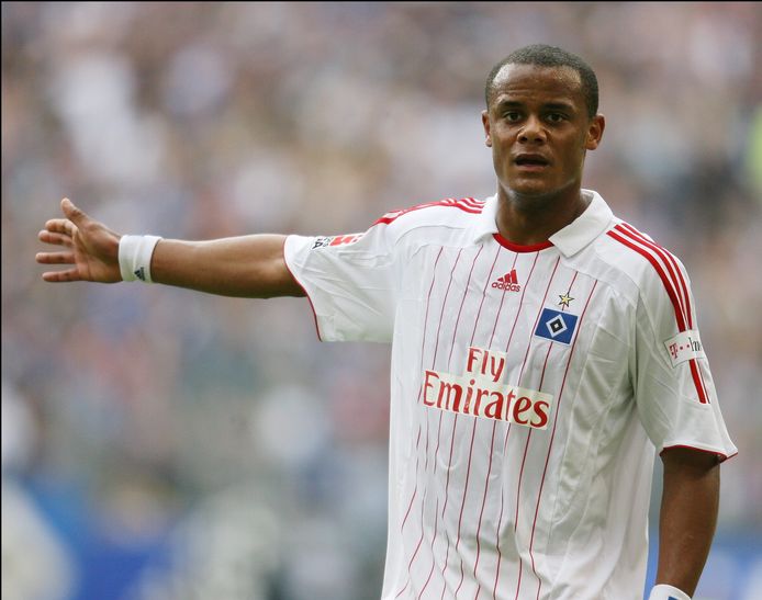 Vincent Kompany in het shirt van Hamburg.