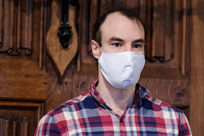 Sami Haenen durant la constitution du jury pour son procès.