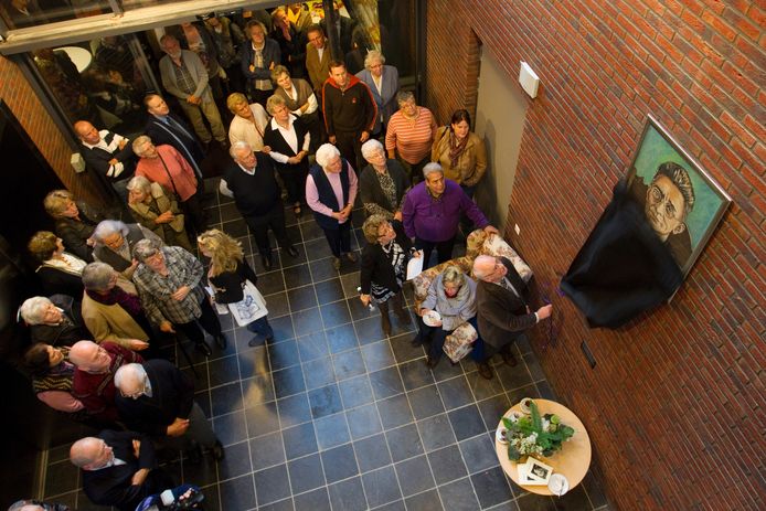 De Titus Brandsmahof is in 2011 geopend. Bij de opening werd een portret van Titus Brandsma onthuld. Foto: Rikkert Harink