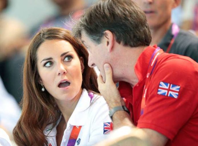 Kate Middleton en de Britse ambassadeur Robin Cousins.