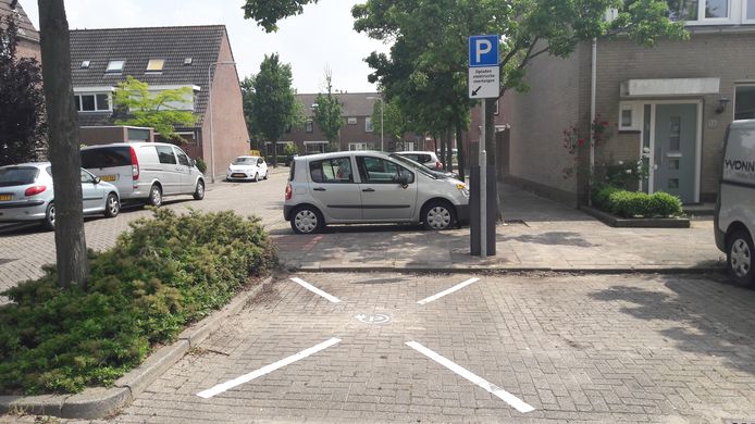 Aan de Kruisbalk in Wateringen is een laadpaal geplaatst, maar niemand in de straat heeft een elektrische auto.