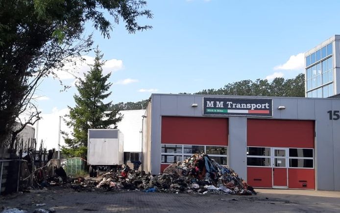 Zo ziet de plek waar de vrachtwagen in brand ging er nu uit in Doesburg.