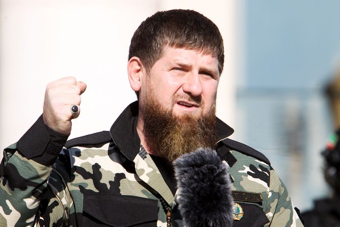 Ramzan Kadyrov, waarnemend president van de Russische autonome deelrepubliek Tsjetsjenië.