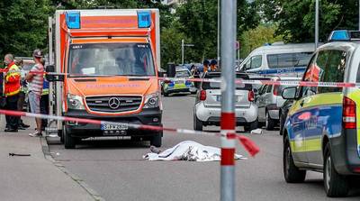 Man met zwaard vermoord in Stuttgart, verdachte aangehouden