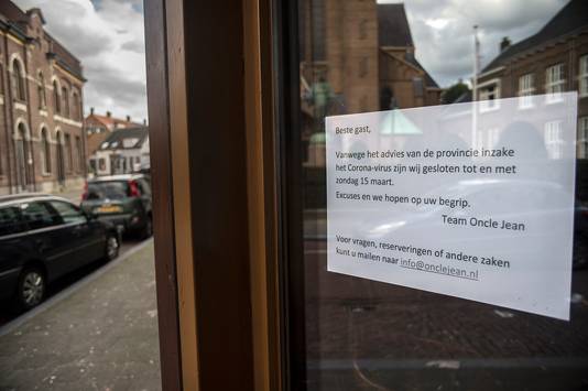Restaurant Oncle Jean in Breda heeft de deuren tot en met 15 maart gesloten.