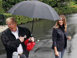“Trump deelde zijn paraplu één nanoseconde met zijn vrouw. Wat een gentleman!”